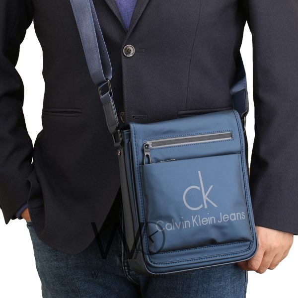 Calvin Klein jeans blue CK crossbody bag men | Watches Prime