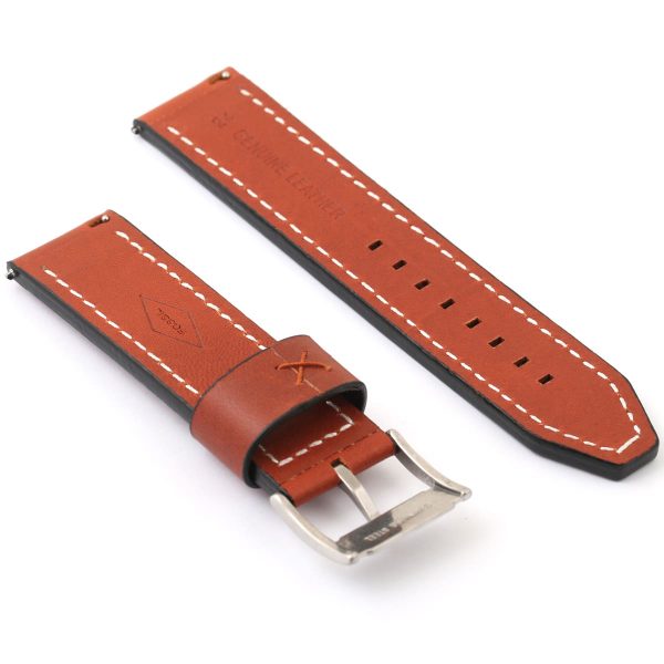 Fossil Watch Strap Brown Leather | Watches Prime