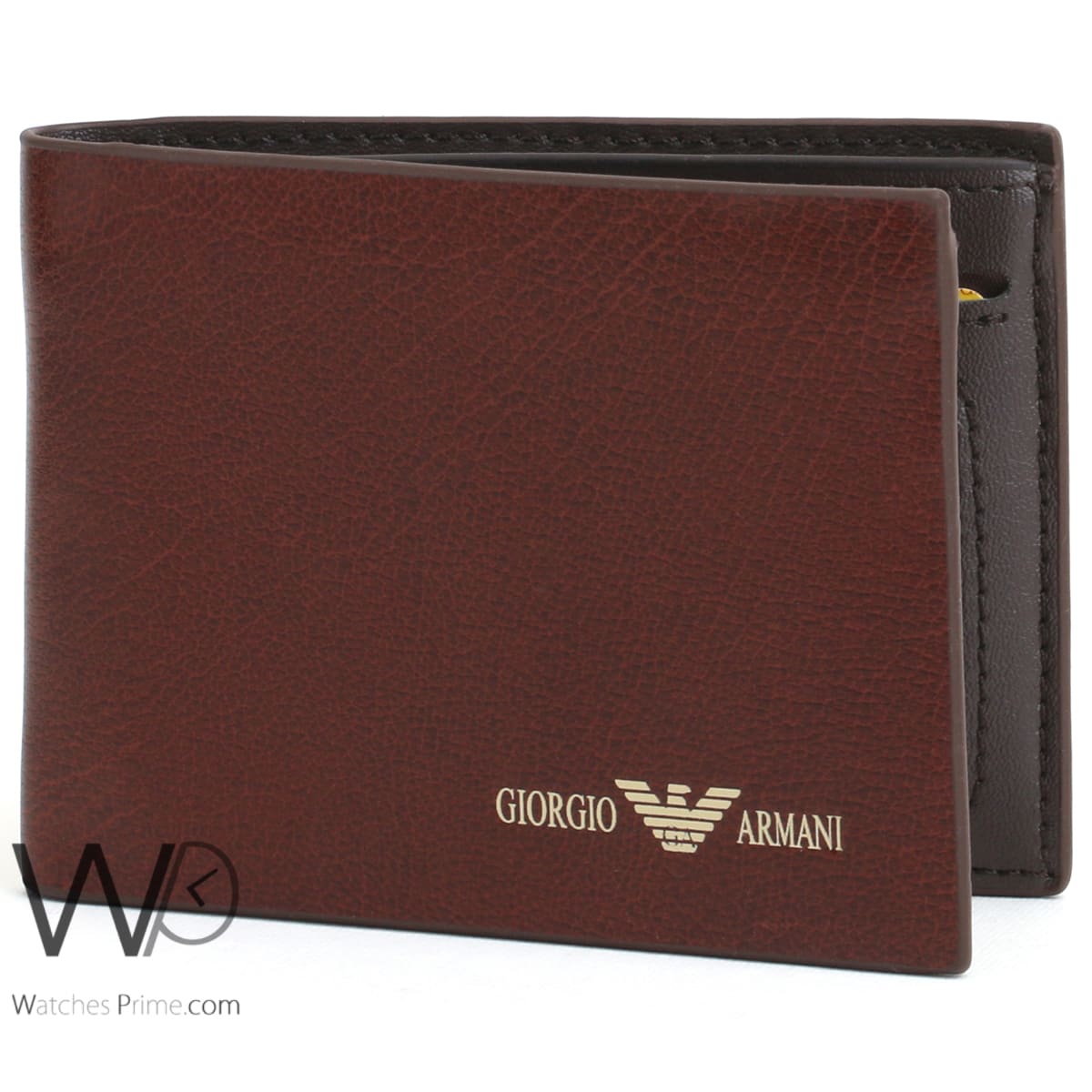 Giorgio Armani wallet for men brown | Watches Prime