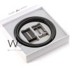 Giorgio Armani leather black belt 2 buckle | Watches Prime