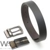 Giorgio Armani leather black belt 2 buckle | Watches Prime