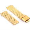 Golden stainless steel metal invicta watch strap