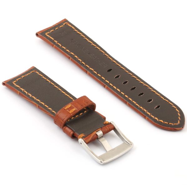 Leather watch strap brown | Watches Prime