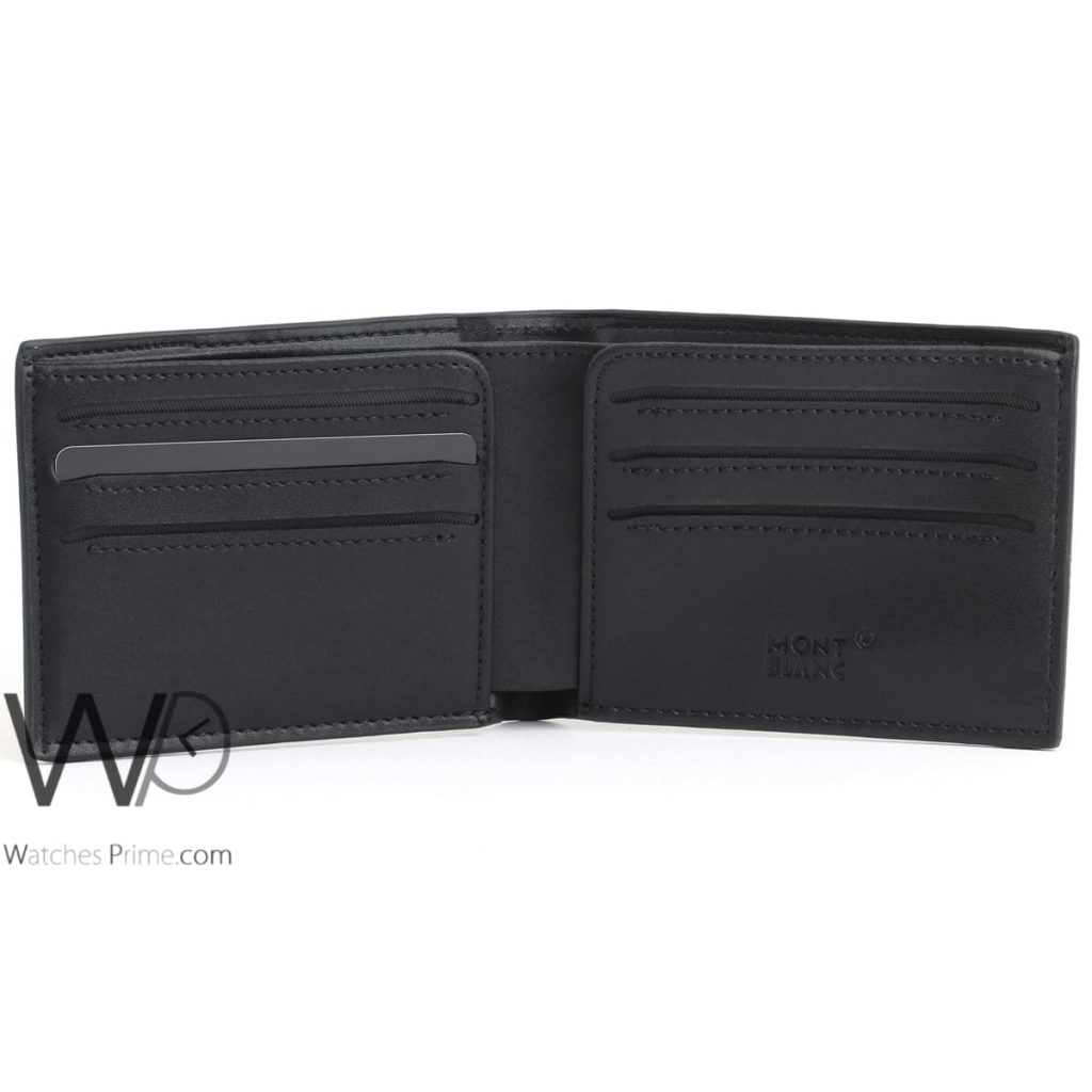 Mont blanc black wallet for men Watches Prime