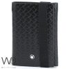 Mont blanc black leather wallet for men | Watches Prime