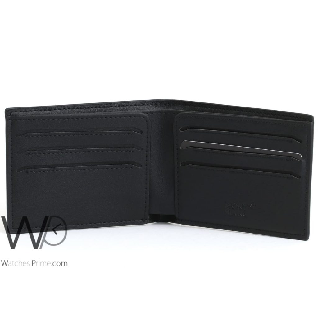 Mont blanc black wallet for men Watches Prime