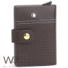 Mont blanc card holder wallet for men brown | Watches Prime