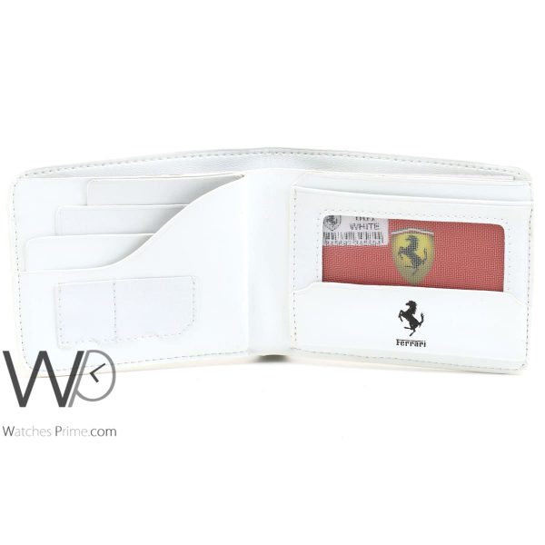 Ferrari wallet white for men | Watches Prime