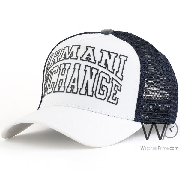 Armani Exchange for men white and blue cap AX | Watches Prime