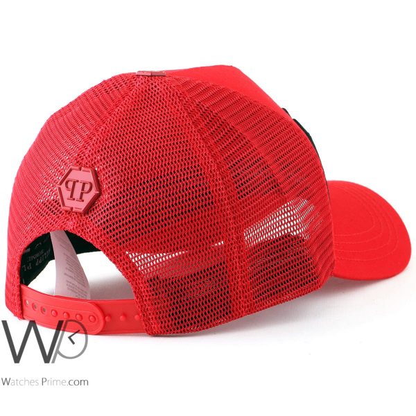 Philipp Plein red baseball cap for men | Watches Prime