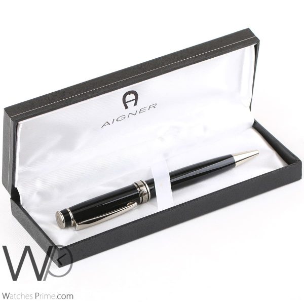 Aigner ball point ink pen black | Watches Prime