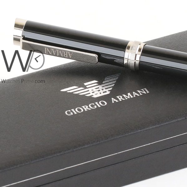Giorgio Armani ball point ink pen black | Watches Prime