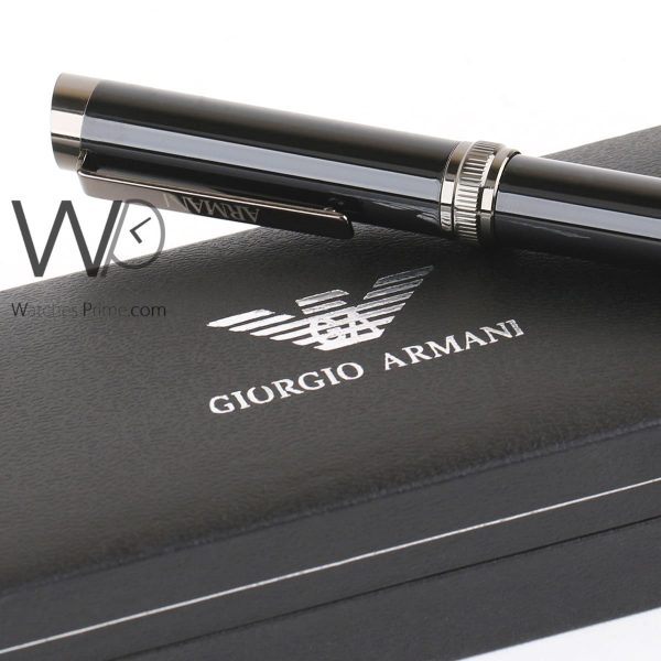 Giorgio Armani ball point ink pen black | Watches Prime