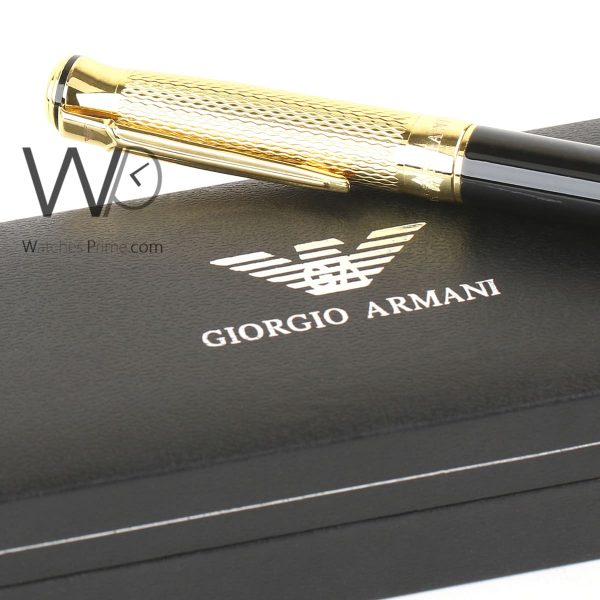 Giorgio Armani ball point ink pen gold | Watches Prime