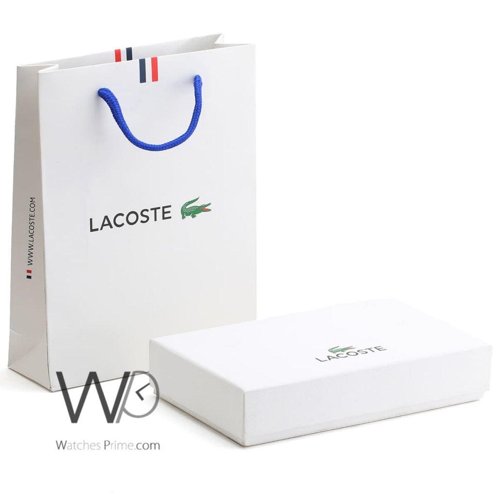 Lacoste wallet and keychain for men black Watches Prime