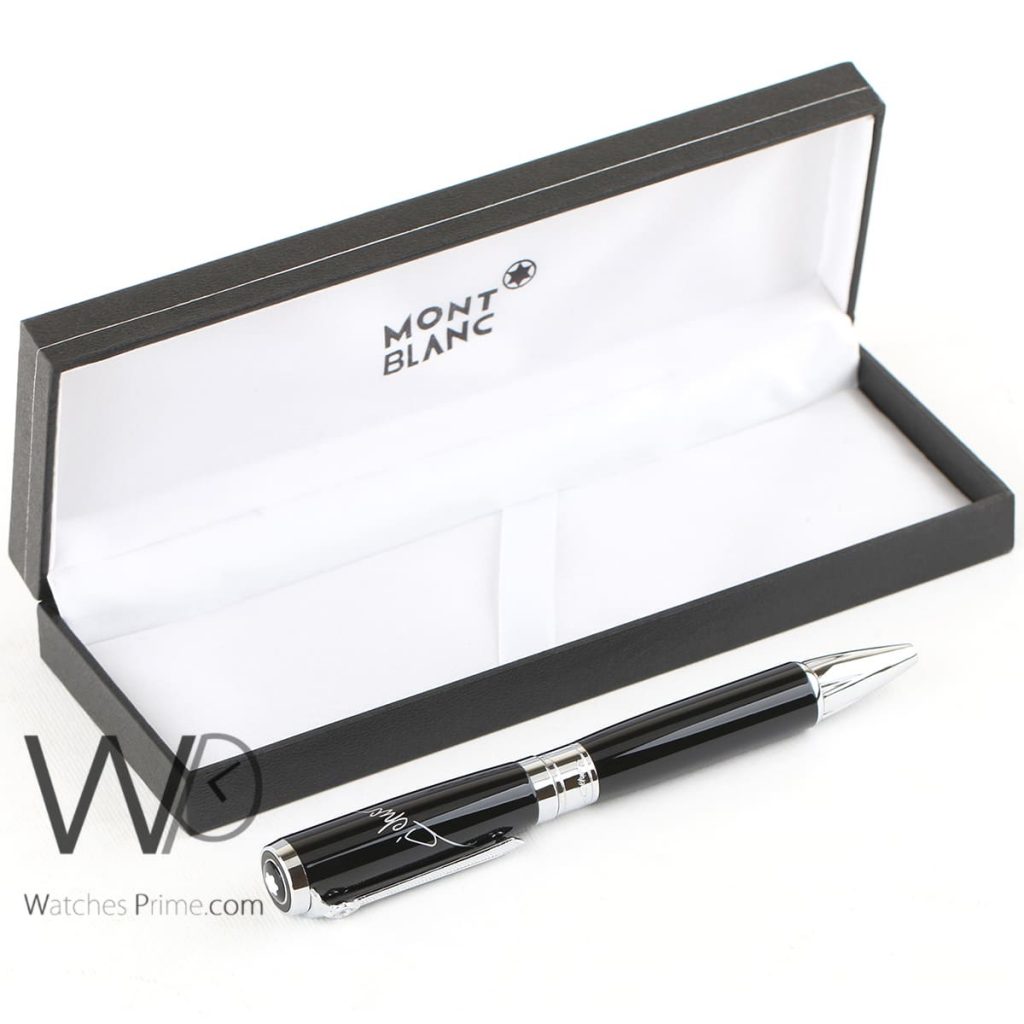 mont blanc ball point ink pen black | Watches Prime