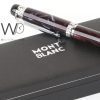 mont blanc ball point ink pen red black | Watches Prime