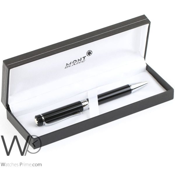 mont blanc ball point ink pen black | Watches Prime