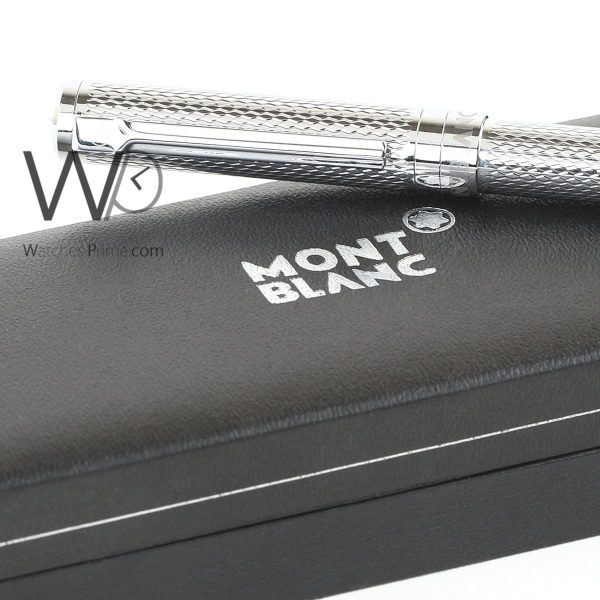 mont blanc ball point ink pen silver | Watches Prime
