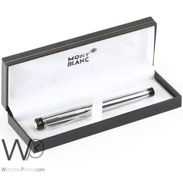 mont blanc roller ball ink pen silver | Watches Prime