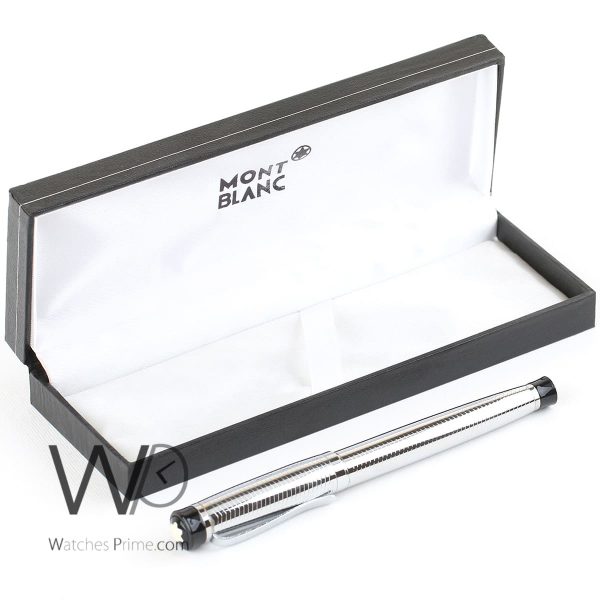 mont blanc roller ball ink pen silver | Watches Prime