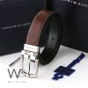 Tommy Hilfiger leather brown belt for men | Watches Prime
