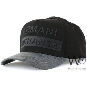Black-Armani-Exchange-cap-for-men