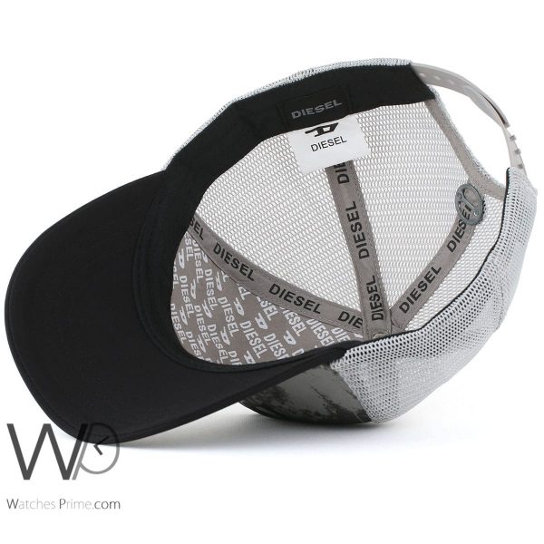 Diesel baseball cap gray and black for men | Watches Prime