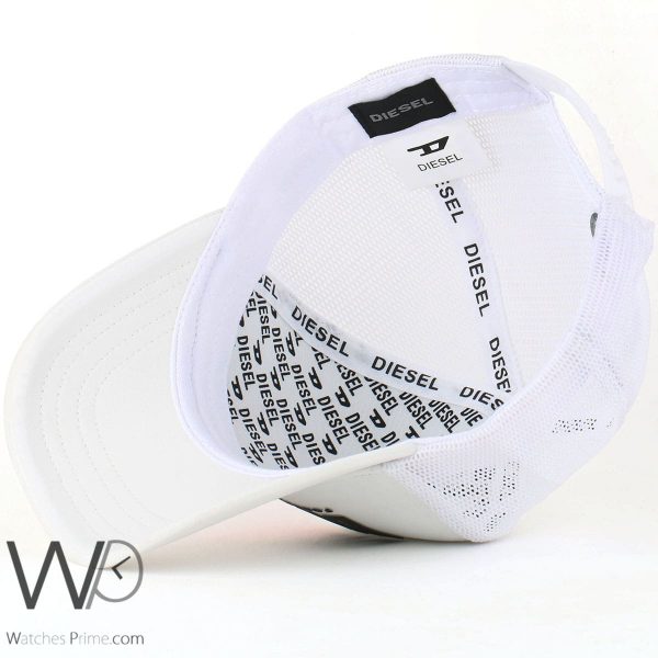 Diesel baseball cap white for men | Watches Prime