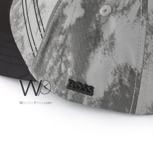 Hugo Boss gray black cap for men | Watches Prime