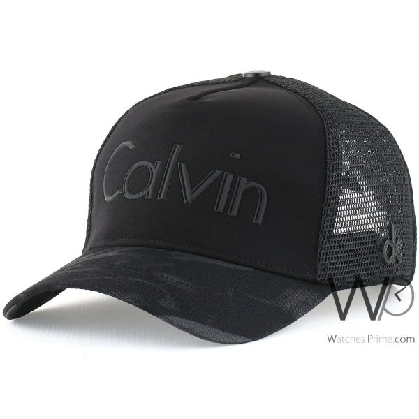 Black Calvin Klein baseabll cap CK men | Watches Prime
