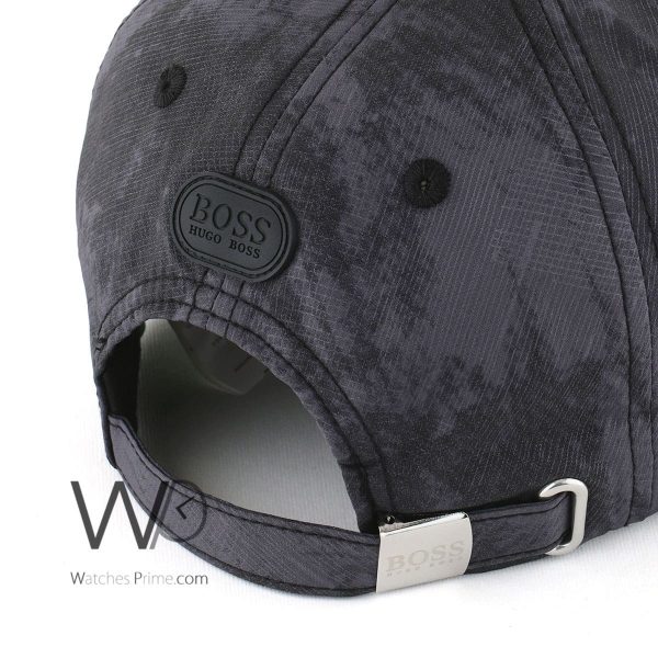 Hugo Boss gray and black cap for men | Watches Prime
