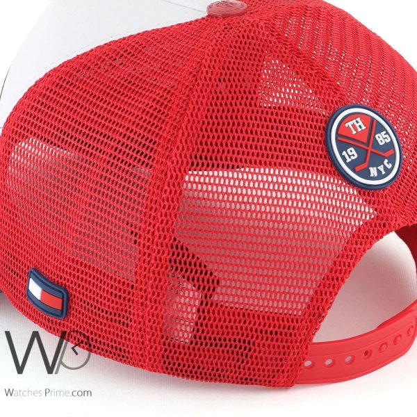 Tommy Hilfiger red white baseball cap men | Watches Prime