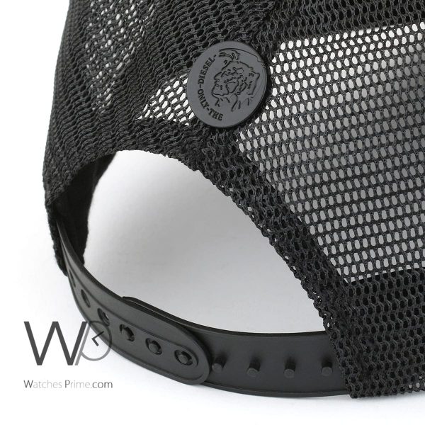 Diesel mesh black baseball cap for men | Watches Prime