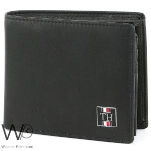 Black tommy hilfiger wallet for men TH