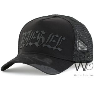 Diesel-mesh-baseball-men-cap-black