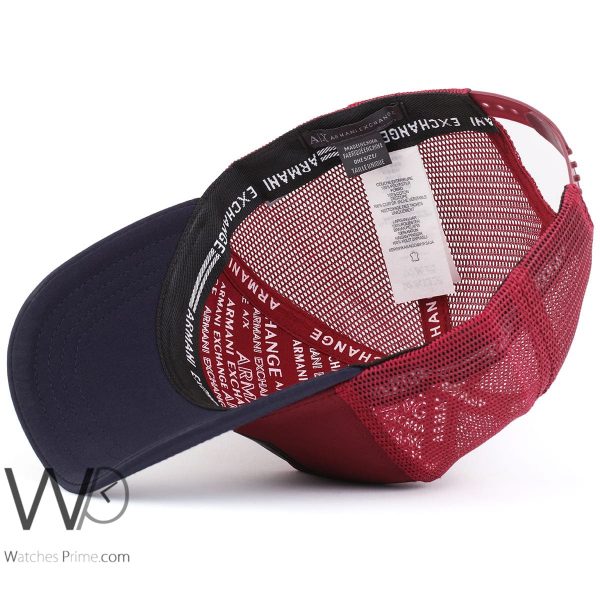 Armani Exchange AX red and blue cap for men | Watches Prime