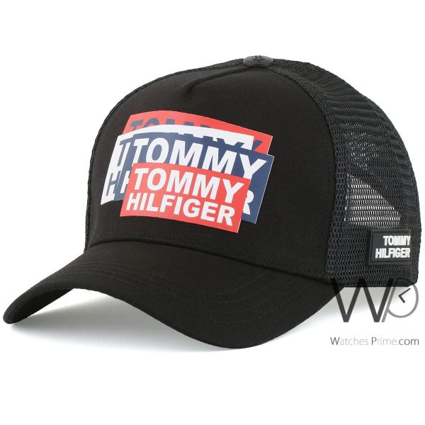 Tommy Hilfiger mesh black cap men| Watches Prime
