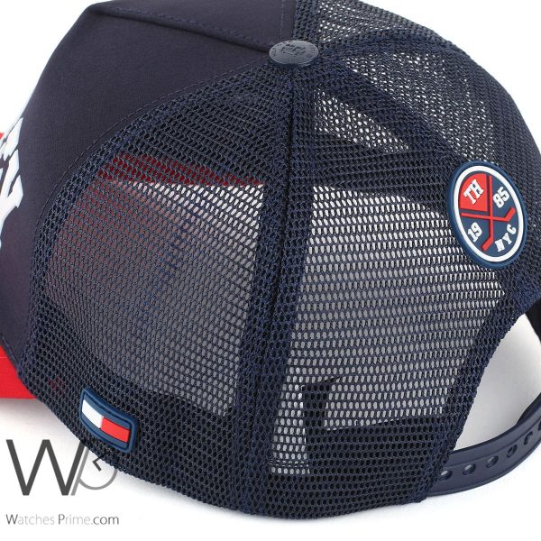 Tommy Hilfiger mesh baseball cap men blue and red | Watches Prime