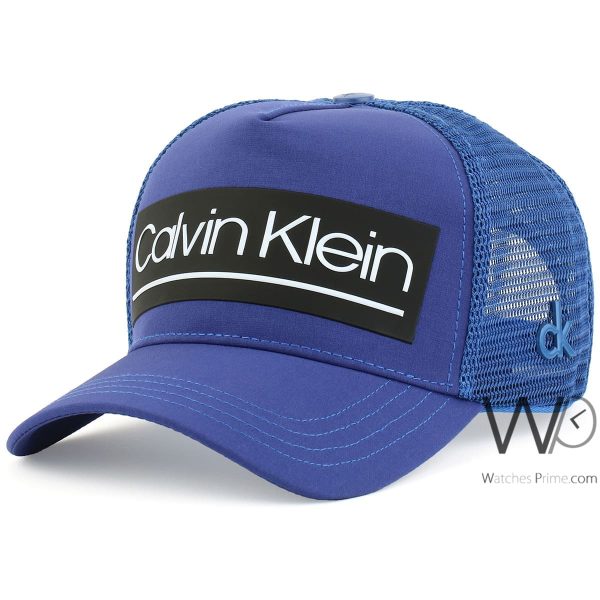 Calvin Klein CK mesh baseball cap men blue | Watches Prime