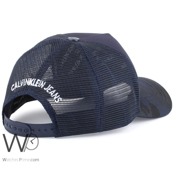 Calvin Klein CK baseball cap mesh navy men | Watches Prime
