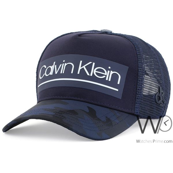 Calvin Klein CK mesh baseball cap men navy | Watches Prime
