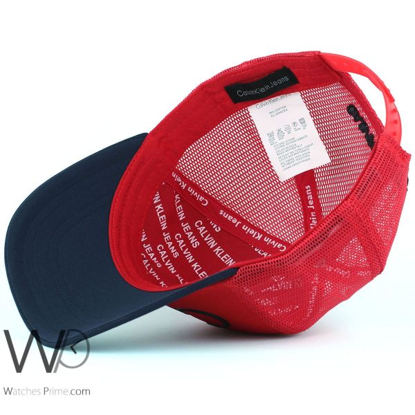 calvin klein CK red and blue cap for men | Watches Prime
