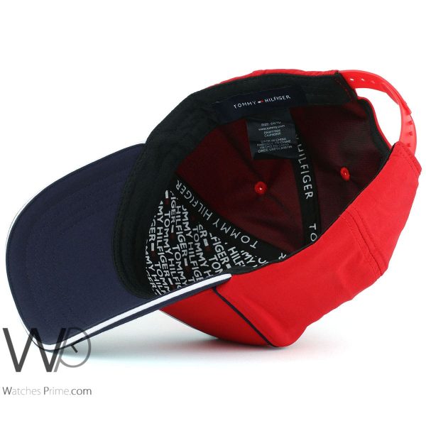 Tommy Hilfiger TH baseball cap red blue men | Watches Prime