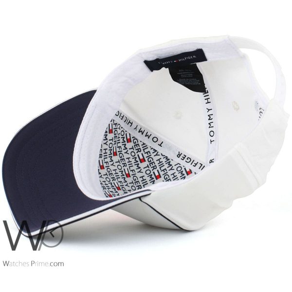 Tommy Hilfiger TH baseball cap men white | Watches Prime