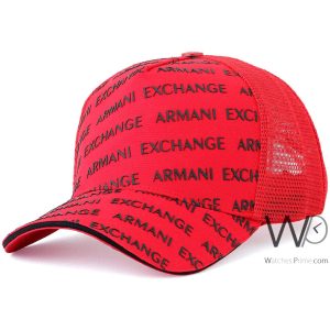 قبعة-ارماني-اكستشنج-كاب-رجالي-احمر