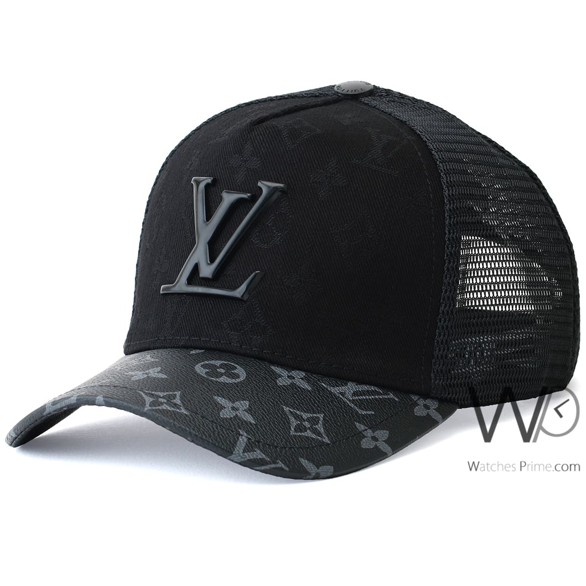 Baseball Hat Black Louis Vuitton LV Cap Men