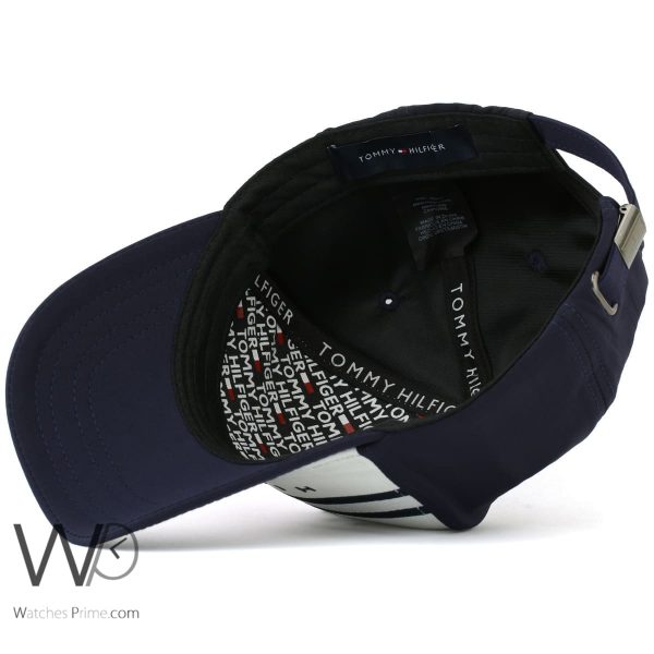 Tommy Hilfiger navy blue white baseball cap men | Watches Prime