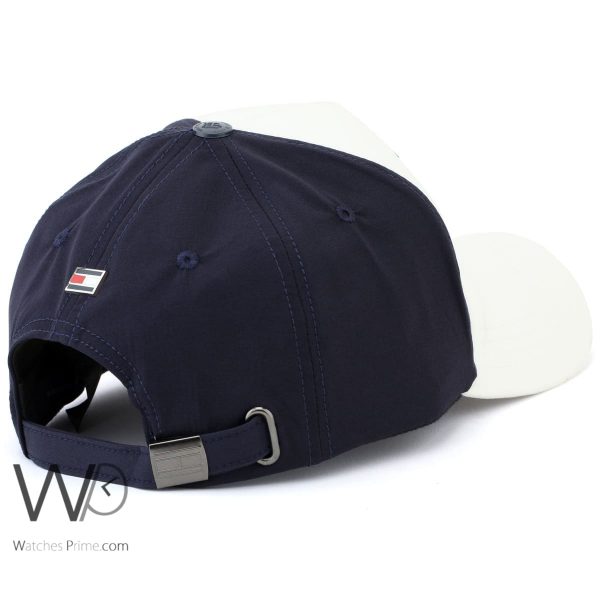 Tommy Hilfiger white navy blue baseball cap men | Watches Prime