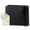 Lacoste black wallet and keychain for men | Watches Prime